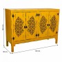 Buffet Alexandra House Living Jaune Bois d'épicéa Bois MDF 40 x 86 x 120 cm