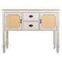 Sideboard Alexandra House Living White Rattan Fir wood 36 x 82 x 108 cm