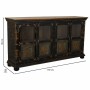 Sideboard Alexandra House Living Grey Wood Glass 40 x 90 x 170 cm