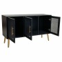 Sideboard Alexandra House Living Black Golden MDF Wood