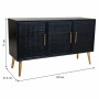 Buffet Alexandra House Living Noir Doré Bois MDF