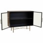 Sideboard Alexandra House Living Brown Metal Glass Fir wood MDF Wood 35 x 80 x 100 cm