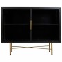 Sideboard Alexandra House Living Brown Metal Glass Fir wood MDF Wood 35 x 80 x 100 cm