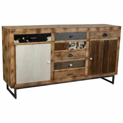 Sideboard Alexandra House Living Brown Wood Metal Iron 47 x 95 x 180 cm