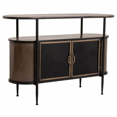 Buffet Alexandra House Living Marron Métal verre 42 x 80 x 121 cm