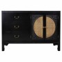 Buffet Alexandra House Living Noir Rotin Bois d'épicéa 36 x 73 x 106 cm