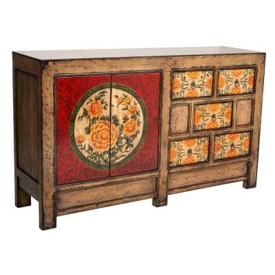 Buffet Alexandra House Living Rouge Bois 40 x 86 x 144 cm