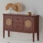 Sideboard Alexandra House Living Brown Natural Rattan Fir wood 40 x 78 x 106 cm