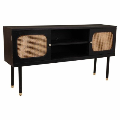 Sideboard Alexandra House Living Black Pine MDF Wood 38 x 81 x 152 cm