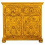 Sideboard Alexandra House Living Yellow Iron Mango wood 40 x 90 x 90 cm