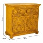 Sideboard Alexandra House Living Yellow Iron Mango wood 40 x 90 x 90 cm