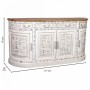 Buffet Alexandra House Living Blanc Marron Laiton Bois de manguier 45 x 177 x 91 cm