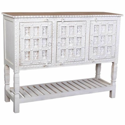 Buffet Alexandra House Living Blanc Naturel Bois de manguier 42 x 130 x 101 cm