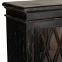 Buffet Alexandra House Living Noir verre Bois de manguier 40 x 100 x 170 cm