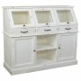 Buffet Alexandra House Living Blanc verre Bois de manguier 45 x 106 x 125 cm