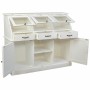 Sideboard Alexandra House Living White Glass Mango wood 45 x 106 x 125 cm