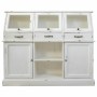 Sideboard Alexandra House Living White Glass Mango wood 45 x 106 x 125 cm