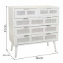 Chest of drawers Alexandra House Living White Bamboo MDF Wood 39 x 81 x 80 cm