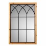 Wall mirror Alexandra House Living Black Metal Fir wood 2 x 90 x 60 cm