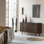 Miroir mural Alexandra House Living Doré Gris foncé Bois MDF 2 x 80 x 50 cm