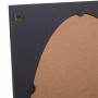 Wall mirror Alexandra House Living Golden Dark grey MDF Wood 2 x 80 x 50 cm