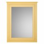 Wall mirror Alexandra House Living Yellow Glass Fir wood 3 x 90 x 70 cm