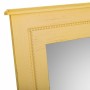 Wall mirror Alexandra House Living Yellow Glass Fir wood 3 x 90 x 70 cm