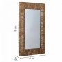 Miroir mural Alexandra House Living Marron Jute 3 x 61 x 91 cm