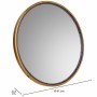 Wall mirror Alexandra House Living Gold Glass Iron 2 x 61 x 61 cm