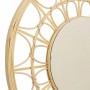 Wall mirror Alexandra House Living Natural Bamboo Rattan 56 x 2 x 56 cm