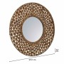 Wall mirror Alexandra House Living Brown Water hyacinth 3 x 61 x 61 cm