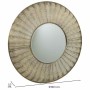 Wall mirror Alexandra House Living Gold Glass Iron 5 x 80 x 80 cm