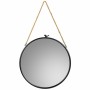 Wall mirror Alexandra House Living Black Glass Iron 1 x 60 x 60 cm