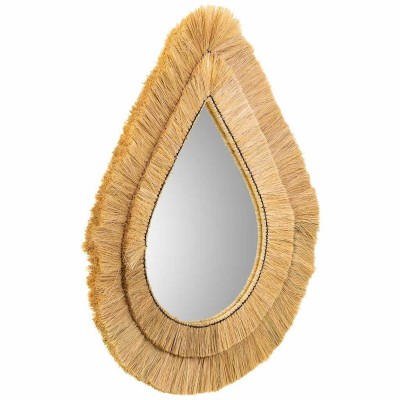 Miroir mural Alexandra House Living Marron Fer Fibre naturelle 80 x 3 x 62 cm