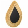 Wall mirror Alexandra House Living Brown Iron Natural Fibre 80 x 3 x 62 cm