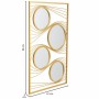 Wall mirror Alexandra House Living Gold Metal Iron Mirror 2 x 96 x 61 cm