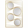 Wall mirror Alexandra House Living Gold Metal Iron Mirror 2 x 96 x 61 cm