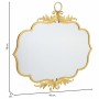 Wall mirror Alexandra House Living Gold Metal Iron Mirror 4 x 90 x 78 cm