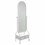 Free standing mirror Alexandra House Living White Iron 38 x 184 x 65 cm