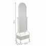 Free standing mirror Alexandra House Living White Iron 38 x 184 x 65 cm