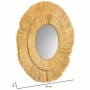 Miroir mural Alexandra House Living Marron Fer Fibre naturelle 100 x 3 x 100 cm