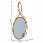 Miroir mural Alexandra House Living Or verre Fer Bois MDF 101 x 4 x 68 cm