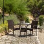 Ensemble Table + 2 Chaises Alexandra House Living Marron