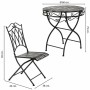 Table set with 2 chairs Alexandra House Living Black 60 x 75 x 60 cm