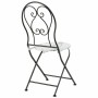 Table set with 2 chairs Alexandra House Living White Black 60 x 75 x 60 cm