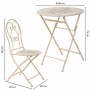 Ensemble Table + 2 Chaises Alexandra House Living Blanc 60 x 75 x 60 cm