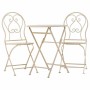 Ensemble Table + 2 Chaises Alexandra House Living Blanc 60 x 75 x 60 cm