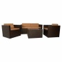 Set of furniture Alexandra House Living Brown 4 Pieces