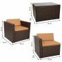 Set of furniture Alexandra House Living Brown 4 Pieces