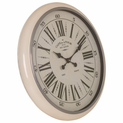 Horloge Murale Alexandra House Living Blanc Fer Bois MDF 62 x 6 x 62 cm